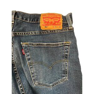 Levi's 501 Straight Leg Blue Jeans Men's Size W31 L32 Dark Wash Denim